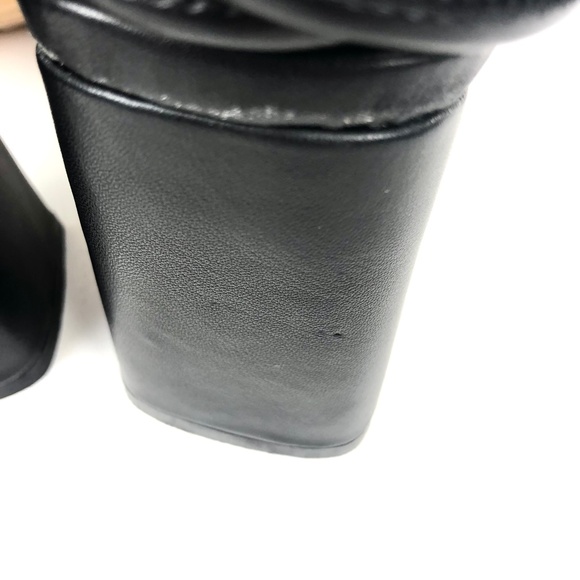 NIB Lemonade ‘Ballerine’ Knotted Strappy Square Toe Block Heel - Picture 9 of 16